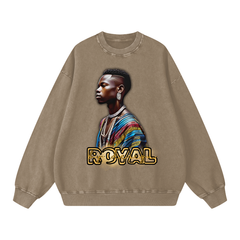 Royal By Design (King) - 360 GSM/Acid Wash/Oversize Sweatshirt