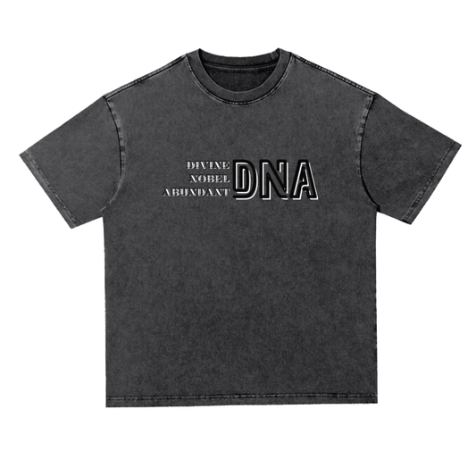 My DNA (Divine Nobel Abundant) - 300 GSM/Heavyweight Oversize Tee/Acid Washed