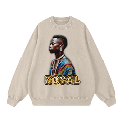 Royal By Design (King) - 360 GSM/Acid Wash/Oversize Sweatshirt