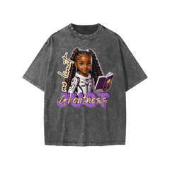 No Limit (Girls) - 100% Cotton T-Shirt/Streetwear Kids/American Vintage/ Acid Washed