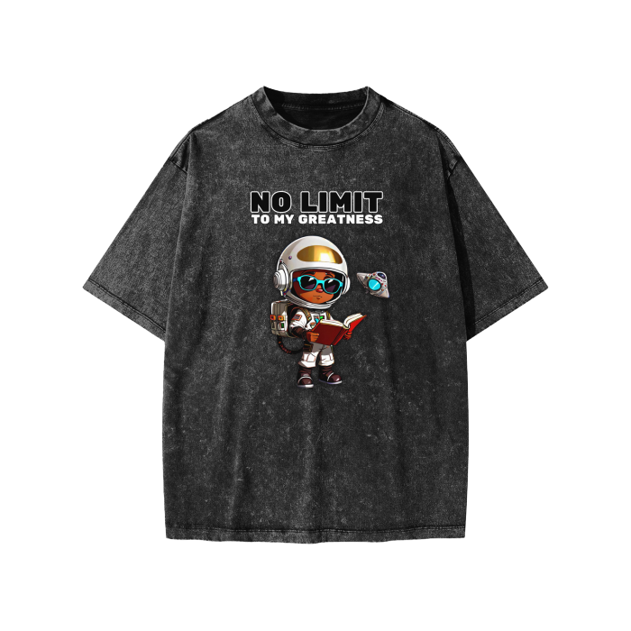 No Limit (Boys) - 100% Cotton T-Shirt/Streetwear Kids/American Vintage/ Acid Washed