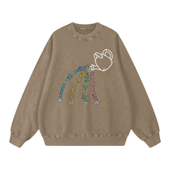 Pour Into Me - 360 GSM/Acid Wash/Oversize Sweatshirt