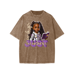 No Limit (Girls) - 100% Cotton T-Shirt/Streetwear Kids/American Vintage/ Acid Washed