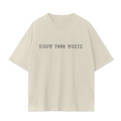 Know Your Worth - Unisex Seamless T-Shirt/230 GSM