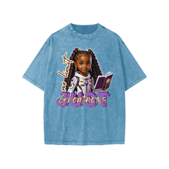 No Limit (Girls) - 100% Cotton T-Shirt/Streetwear Kids/American Vintage/ Acid Washed